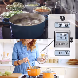 for Oven Smoker Kitchen Cooking Grilling Meat BBQ Thermometer