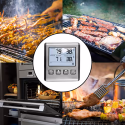 for Oven Smoker Kitchen Cooking Grilling Meat BBQ Thermometer
