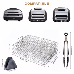 Air Fryer Rack for Foodi Grill XL Air Fryer Multi-Layer