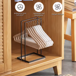 Metal Storage Rack Japanese Style Simple Detachable Hanger