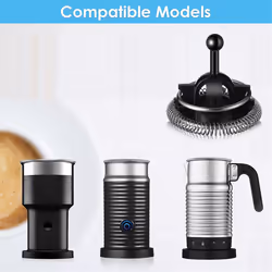 Milk Frother Whisks and Lid Cover for Aeroccino 4,