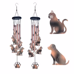 Wind Chimes Outdoor Animal Wind Chimes dogs Lovers Gift
