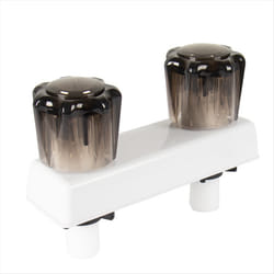 RV Shower Faucet Valve Diverter with Dual Knob for Travel Trailer,