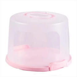 Home Cake Box Dust Proof Plastic Pastry Storage Boxes Carrier