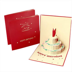 Birthday Cards, 3D Happy Birthday Cake Cards, Handmade Cards