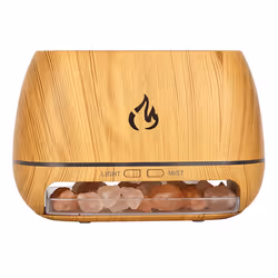 Salt Stone Aroma Air Humidifier Flame Colored Light Night Light A