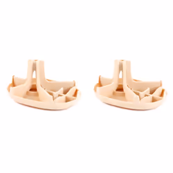 2pcs Drain Ice Cup Drying Rack Bottle Glass Drain Rack Orange yellow
