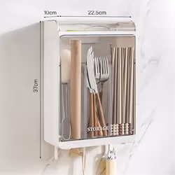 Large Capacity Draining Tableware Storage Container Organizer A