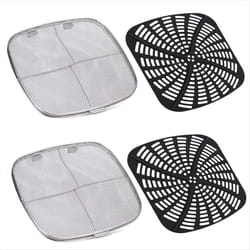 Anti-Splatter Screen Gasket for Air Fryer Indoor Grill,Black