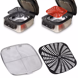 Anti-Splatter Screen Gasket for Air Fryer Indoor Grill,Black