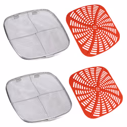Anti-Splatter Screen Gasket for Air Fryer Indoor Grill,Red