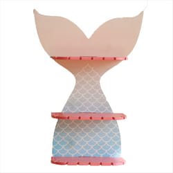 Wooden Colorful Fishtail Shelf Crystal Wall Shelf Bedroom Decoration