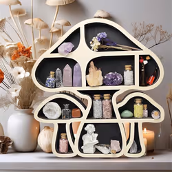 Mushroom-Shaped Shelf Multi-Layer Storage Rack Wall Decoration