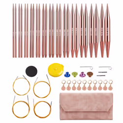 Aluminum Interchangeable Sewing Crochet Needles Circular Knitting B