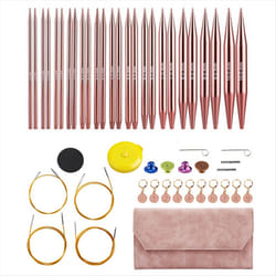Aluminum Interchangeable Sewing Crochet Needles Circular Knitting B