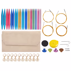 Aluminum Interchangeable Sewing Crochet Needles Circular Knitting B