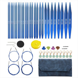 Aluminum Interchangeable Sewing Crochet Needles Circular Knitting A