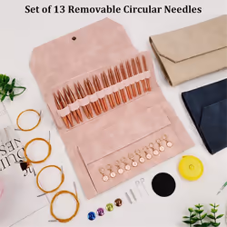 Aluminum Interchangeable Sewing Crochet Needles Circular Knitting A