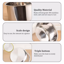 Stainless Steel Rice Cooker Inner Pot 5L,with Scale