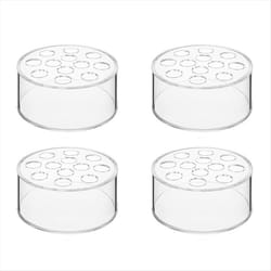 4 Pack Flower Vase Round, Clear Vase, Flower Vases for Centerpieces,
