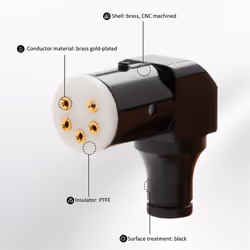 Hifi Vinyl LP Phono 5pin DIN Plug 90degree Seat Female DIN