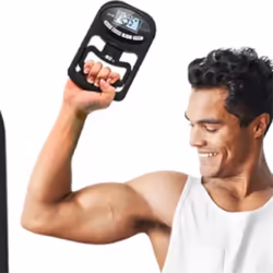 Hand Dynamometer Grip Strength Trainer 265 Lbs/120Kgs,Black