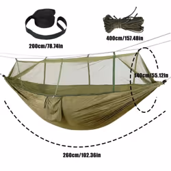 Camping Hammock with Net 2 Person Hammock with Net Mesh