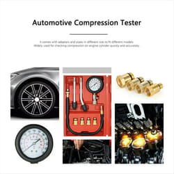 8Pcs Petrol Engine Cylinder Compression Tester Kit Gauge Tool
