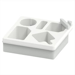 Sofa Cup Holder Tray Car Back Seat Cup Holder Snack Storage Box White