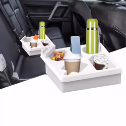 Sofa Cup Holder Tray Car Back Seat Cup Holder Snack Storage Box Gray