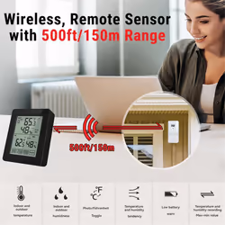 Indoor & Outdoor Digital Electronic Temperature & Humidity Meter