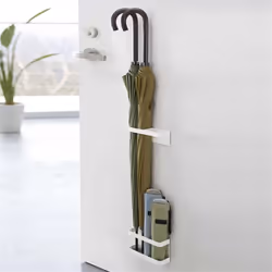 Magnetic Storage Rack for Umbrella Stands Storage Holder White