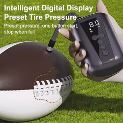 Digital Air Pump with LED Light Wireless Inflator Air Compressor