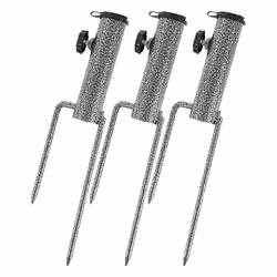 3PCS Heavy-Duty Adjustable Spiral Ground Anchor Umbrella Holder