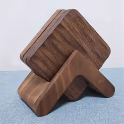 Black Walnut Wooden Coasters, Tea Cup Mat & Coffee Insulation Pad