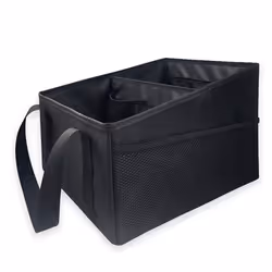 Car Boot Organiser Seat Front Seat Organiser Storage Boxes Black