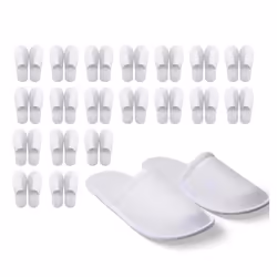 Disposable Slippers 20 Pairs of Enclosed Bathroom Slippers