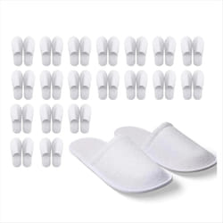 Disposable Slippers 20 Pairs of Enclosed Bathroom Slippers