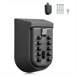 Wall Mounted Key Safe Box - Weatherproof 10-Digit Combination Lock