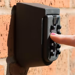 Wall Mounted Key Safe Box - Weatherproof 10-Digit Combination Lock