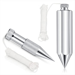 Hexagon Steel PlumbBob,2 Pcs Plumb Bobwith String 8 Ounce,