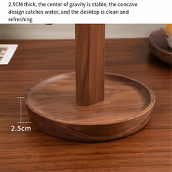 Wooden Mug Holder, 6-Hook Coffee Cup and Teacup Holder