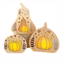 Fall Decor for Home - Wooden Pumpkin Decor, Thanksgiving Decor