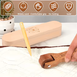 3Pcs Beechwood Tailors Clappers,Seam Roller Beech Board Set