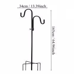 Wrought Iron Garden Stand Sheep Hook Garden Stand Shepherd Hook