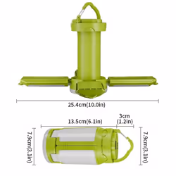 Portable 4 Leaves Camping Lantern,USB Rechargeable,LED Tent Lamp