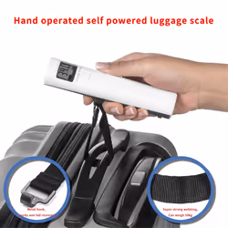 Hand Luggage Scale Power Generation 50kg 50g No Need Battery