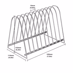 Vinyl Record Display Rack Reading Rack Home Storage 10 Slots