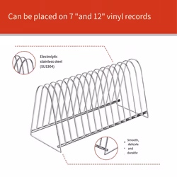 Vinyl Record Display Rack Reading Rack Home Storage 10 Slots