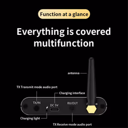 Bluetooth 5.4 Audio Adapter Aux Bluetooth Receiver Transmitter